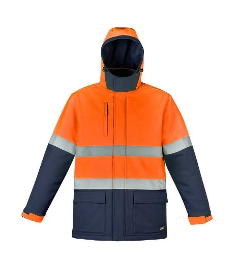 Picture of Syzmik, Unisex Hi Vis Antarctic Softshell Taped Jacket